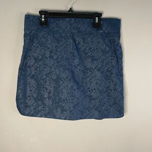 Orvis Womens S Blue Skort Pull On with Zip Pockets